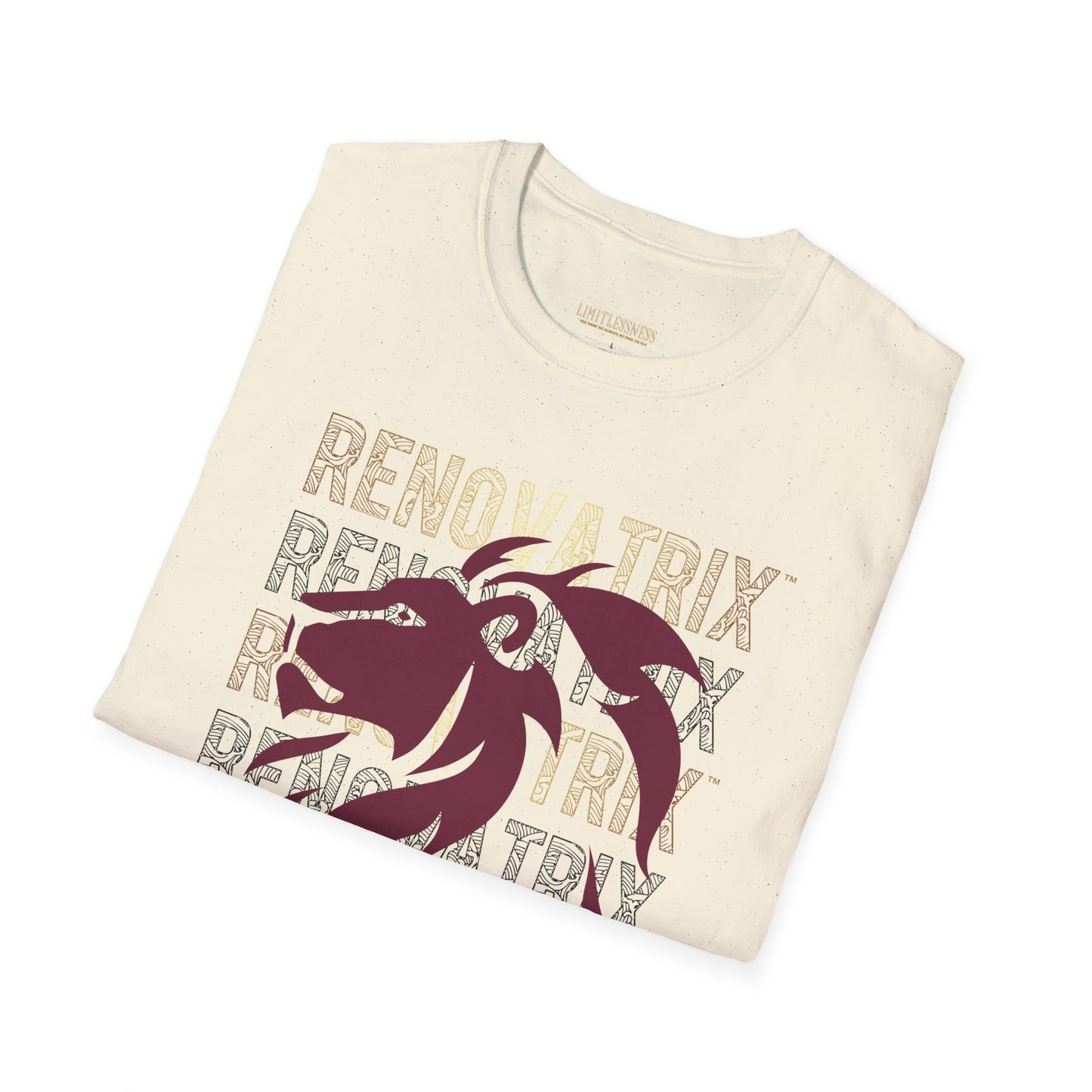 RENOVATRIX™ HIS WAY BACK TO WHOLENESS TSHIRT Blue Lion on Front