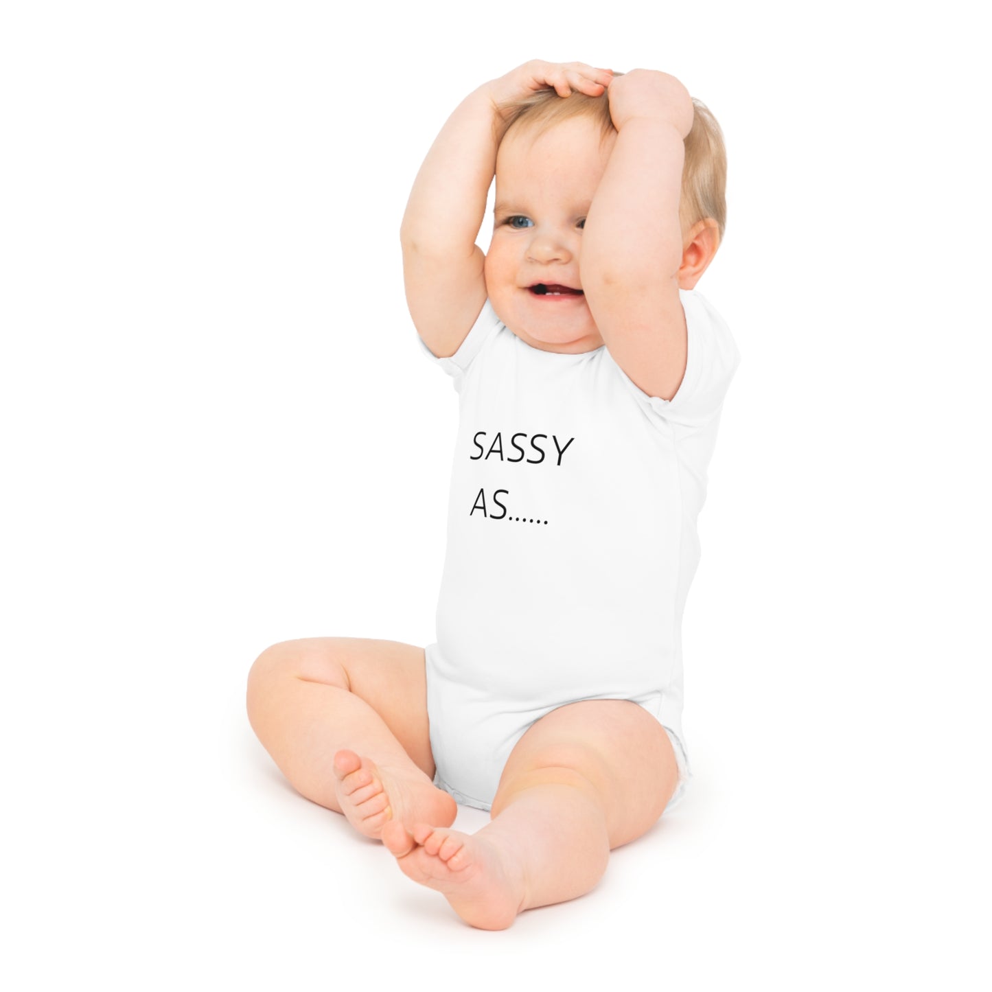 SASSY AS.... Baby Short Sleeve Bodysuit