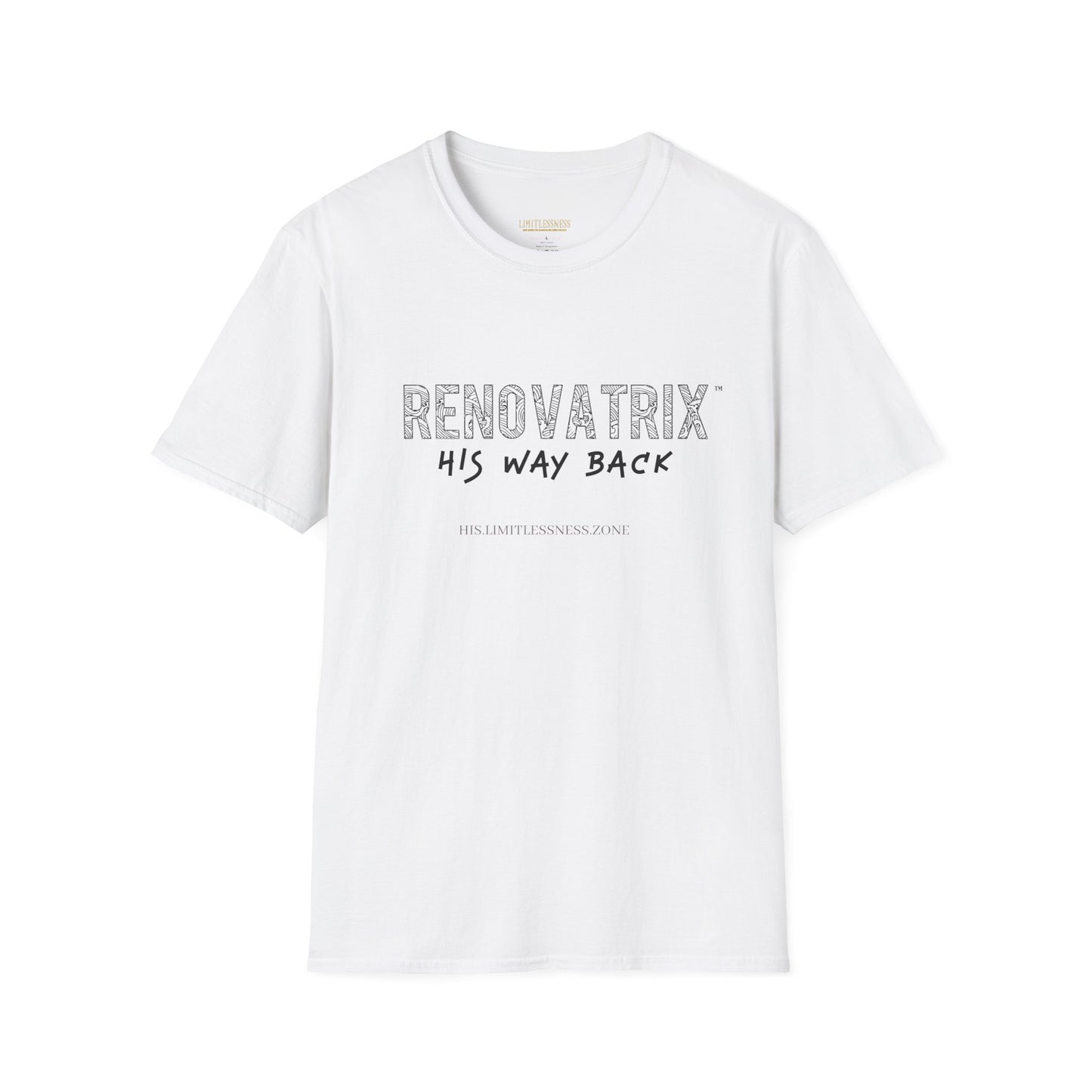 RENOVATRIX™ His Way Back White Unisex Tshirt