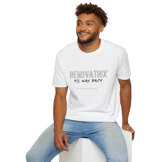 RENOVATRIX™ His Way Back White Unisex Tshirt