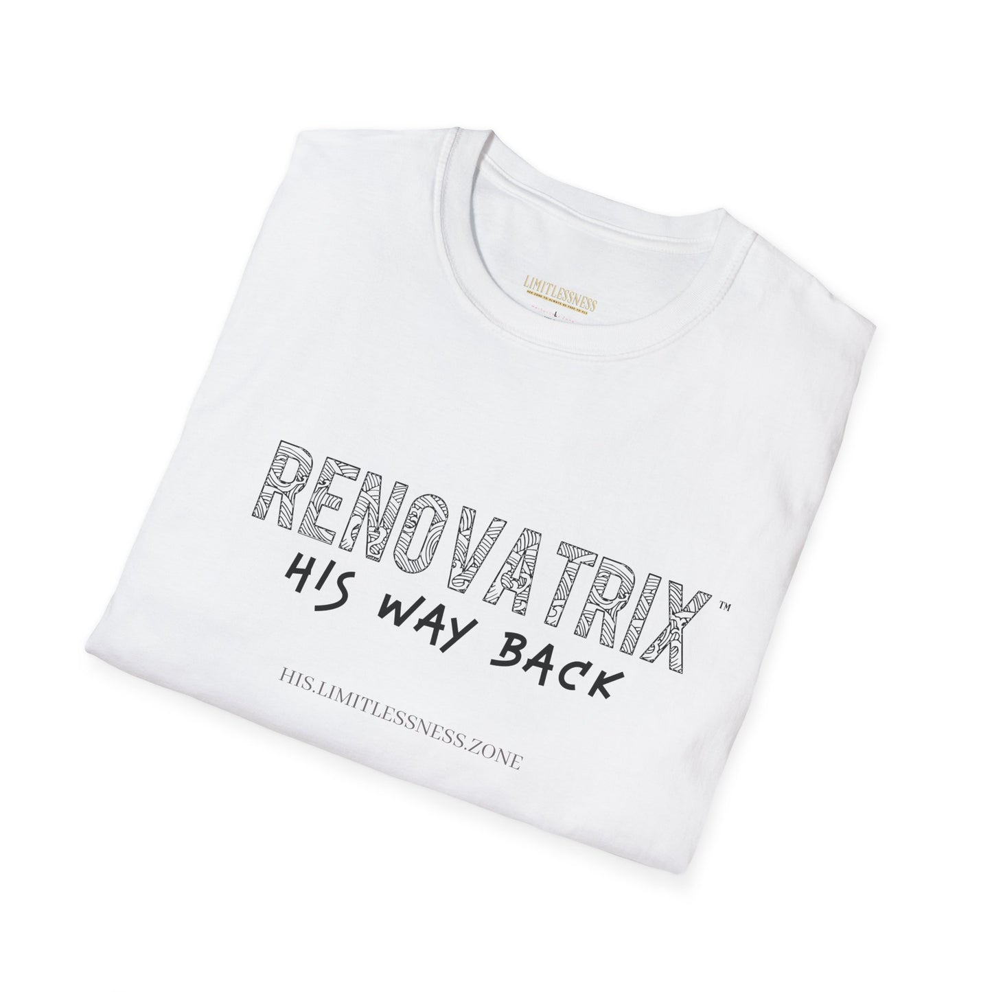 RENOVATRIX™ His Way Back White Unisex Tshirt