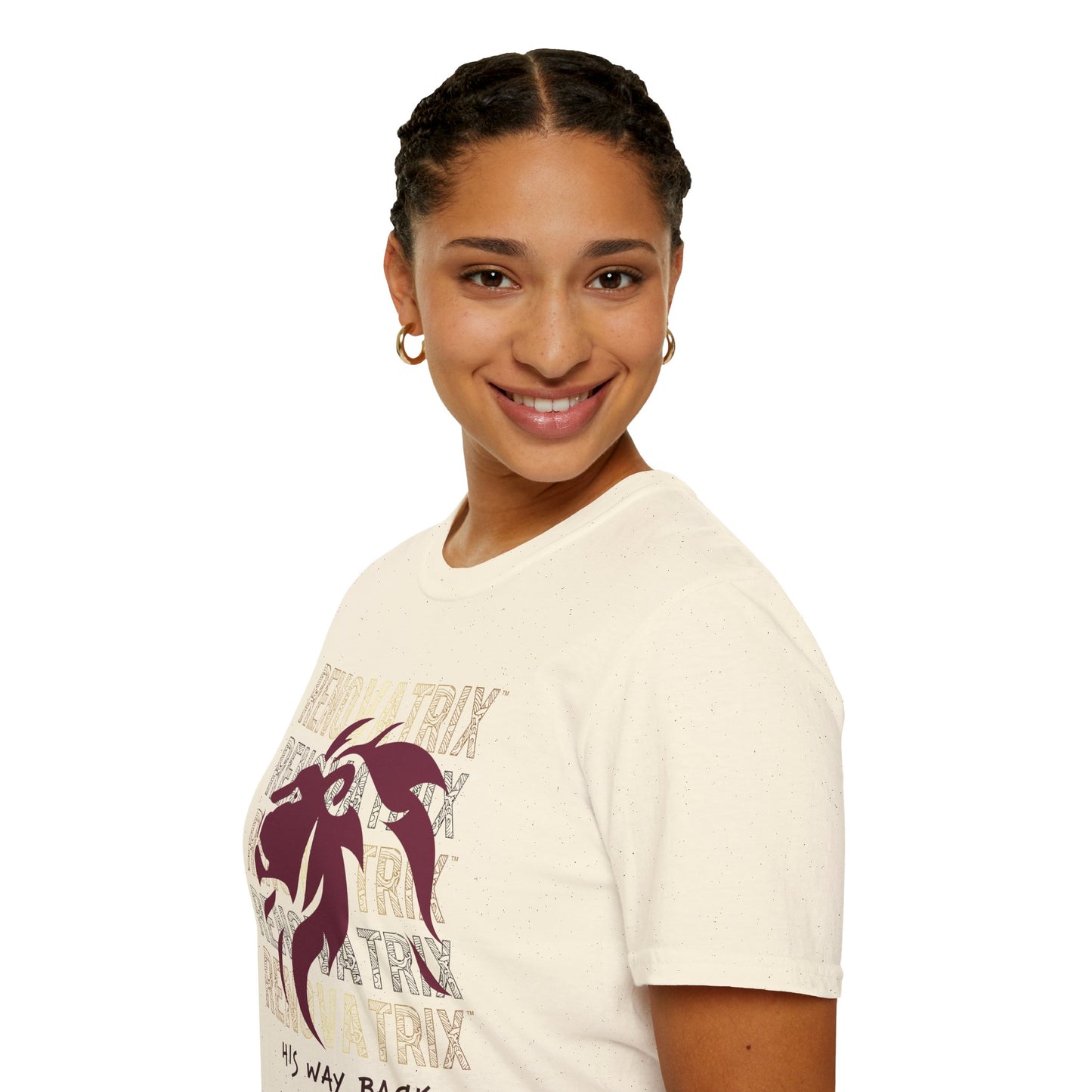 RENOVATRIX™ HIS WAY BACK TO WHOLENESS TSHIRT Blue Lion on Front