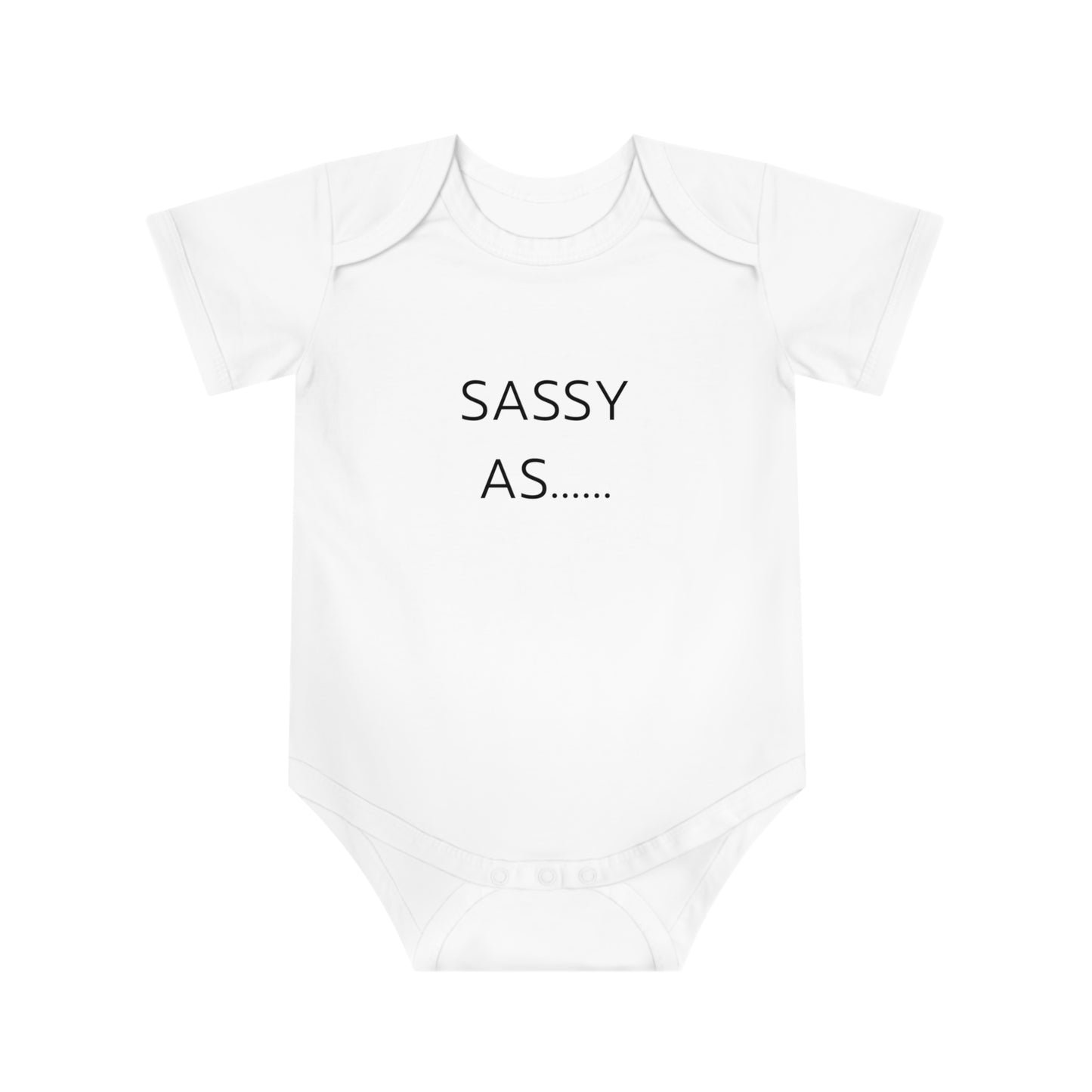 SASSY AS.... Baby Short Sleeve Bodysuit
