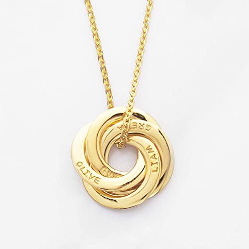 Personalised Interlocking Necklace - Symbolising how the words combine