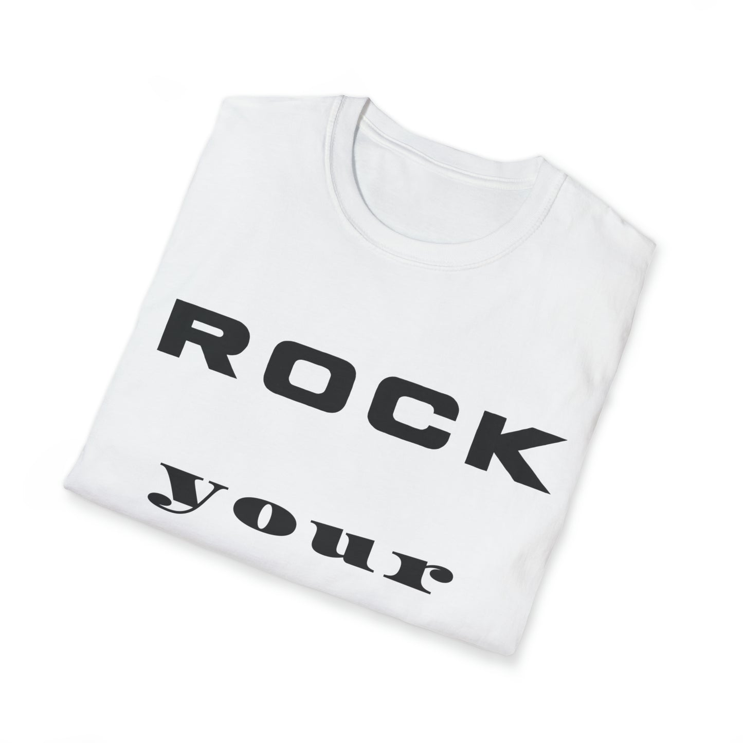 'ROCK YOUR POTENTIALITY' Printed Relaxed, Soft T-Shirt