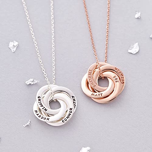 Personalised Interlocking Necklace - Symbolising how the words combine