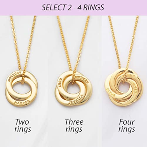 Personalised Interlocking Necklace - Symbolising how the words combine