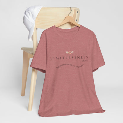LIMITLESSNESS dot ZONE, The Painless Way Back to Wholeness, Unisex Short Sleeve Tee