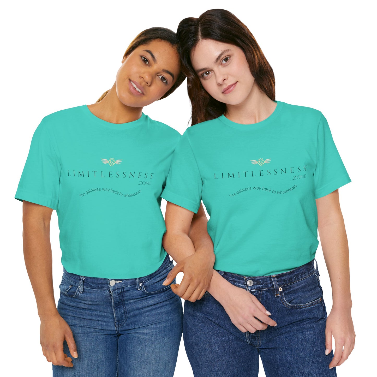 LIMITLESSNESS dot ZONE, The Painless Way Back to Wholeness, Unisex Short Sleeve Tee