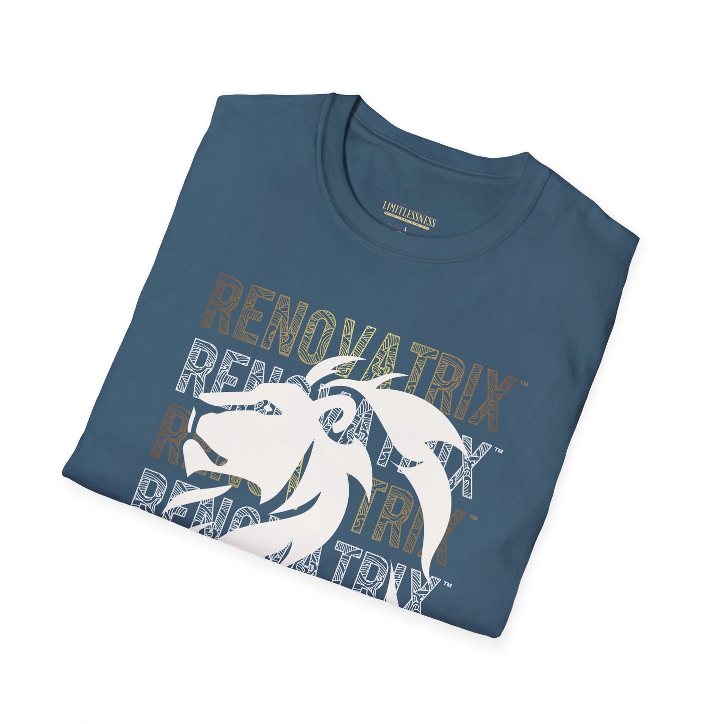 RENOVATRIX™ HIS WAY BACK TO WHOLENESS TSHIRT White Lion on Front