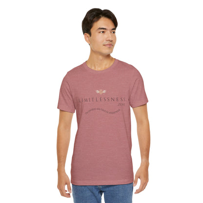 LIMITLESSNESS dot ZONE, The Painless Way Back to Wholeness, Unisex Short Sleeve Tee
