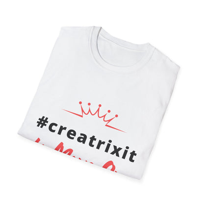 CREATRIX IT TO MOVE ON Printed White Soft T-Shirt