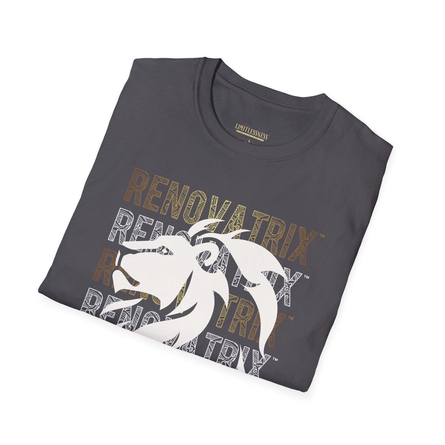 RENOVATRIX™ HIS WAY BACK TO WHOLENESS TSHIRT White Lion on Front