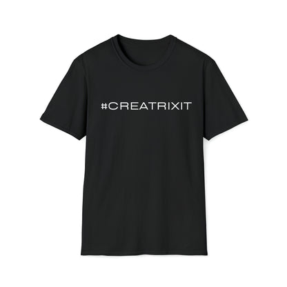 Black T-Shirt #CREATRIXIT Printed Relaxed, Soft T-Shirt