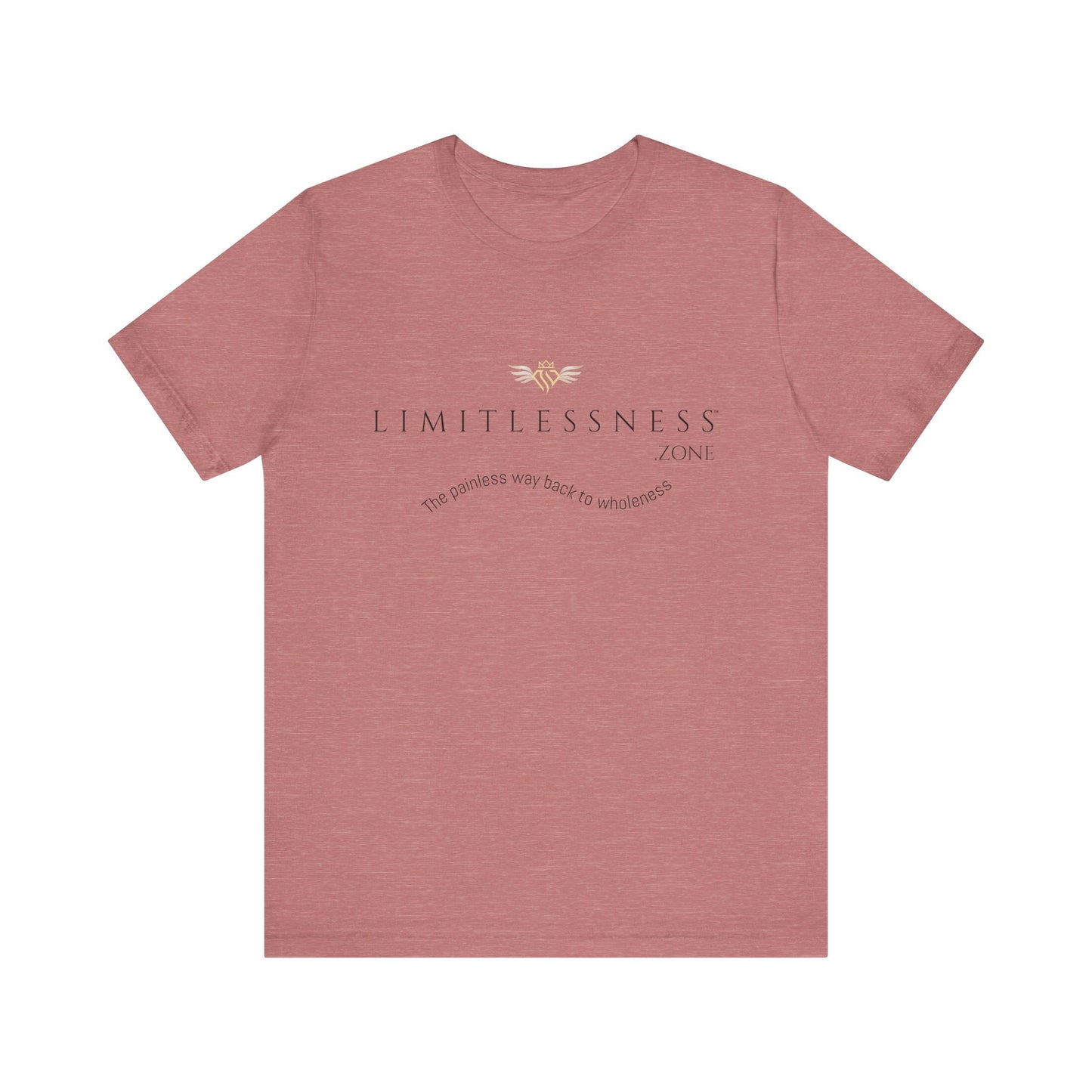 LIMITLESSNESS dot ZONE, The Painless Way Back to Wholeness, Unisex Short Sleeve Tee