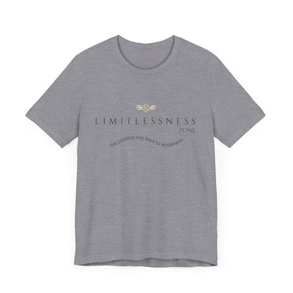 LIMITLESSNESS dot ZONE, The Painless Way Back to Wholeness, Unisex Short Sleeve Tee