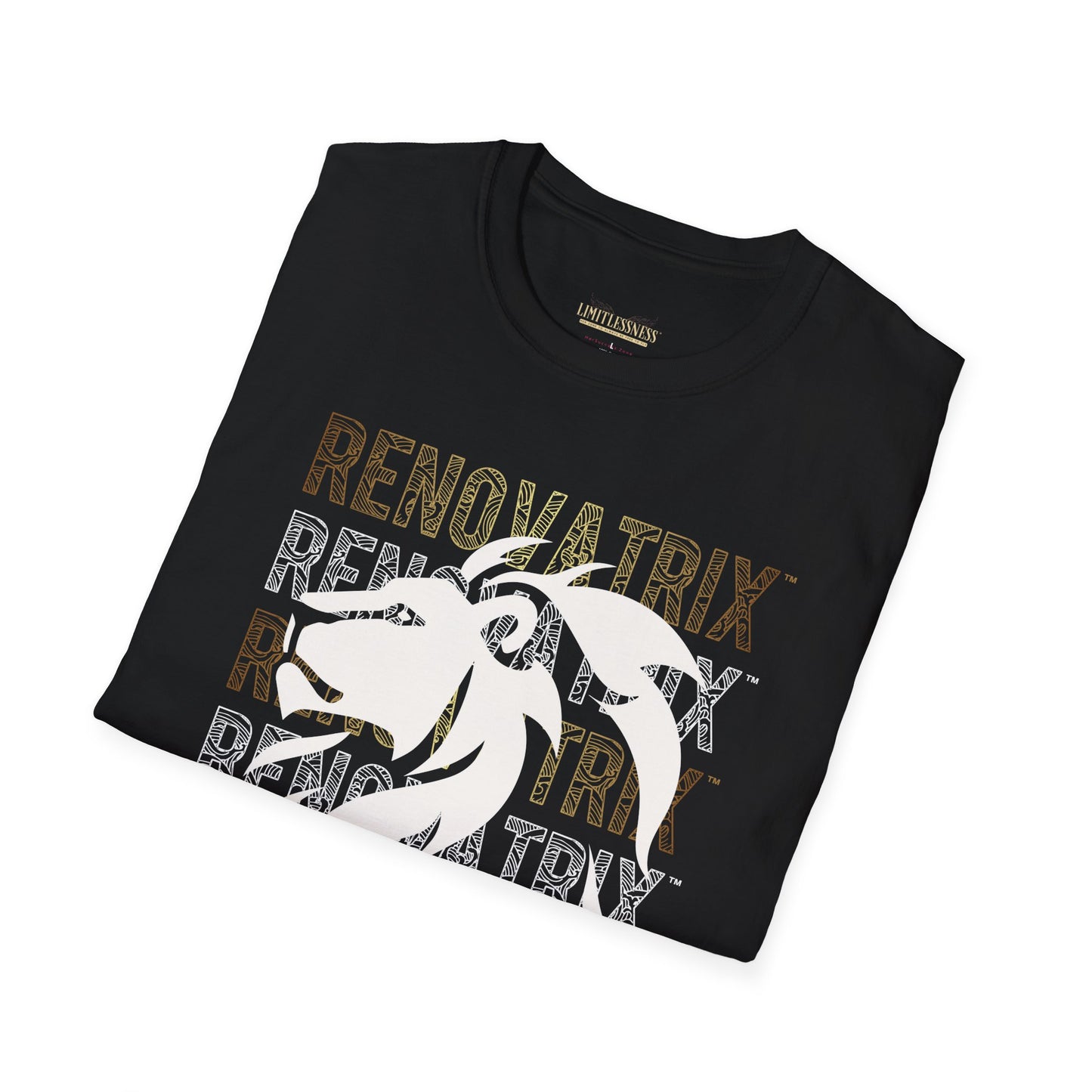 RENOVATRIX™ HIS WAY BACK TO WHOLENESS TSHIRT White Lion on Front