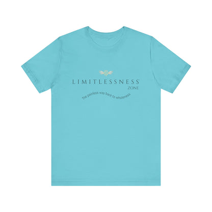 LIMITLESSNESS dot ZONE, The Painless Way Back to Wholeness, Unisex Short Sleeve Tee
