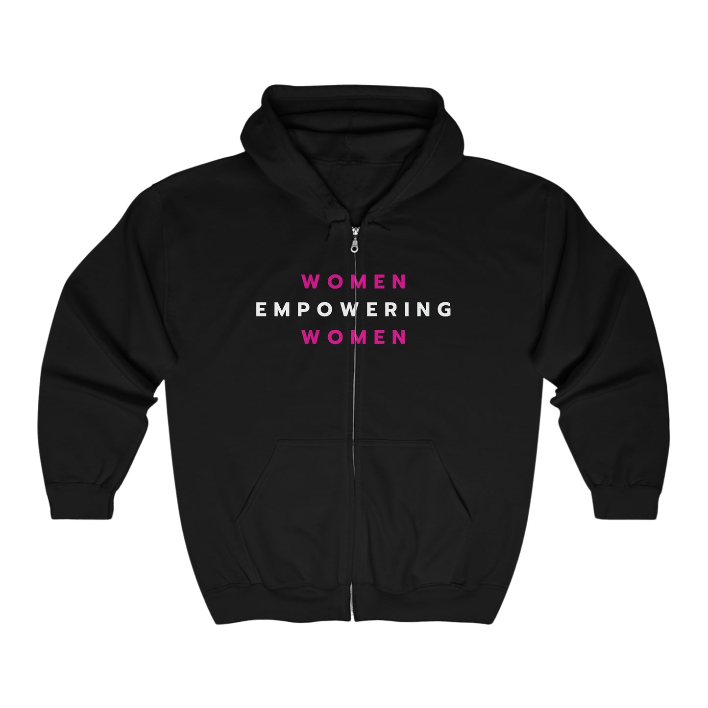 WOMEN EMPOWERING WOMEN HOODIE Unisex Heavy Blend™ Full Zip Hooded Sweatshirt