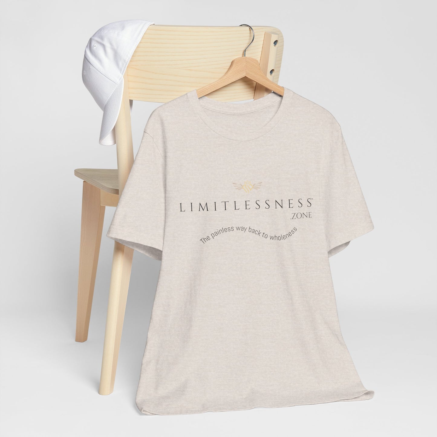 LIMITLESSNESS dot ZONE, The Painless Way Back to Wholeness, Unisex Short Sleeve Tee