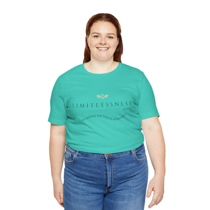 LIMITLESSNESS dot ZONE, The Painless Way Back to Wholeness, Unisex Short Sleeve Tee