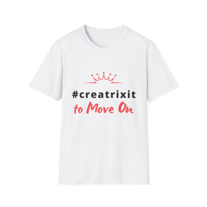 CREATRIX IT TO MOVE ON Printed White Soft T-Shirt