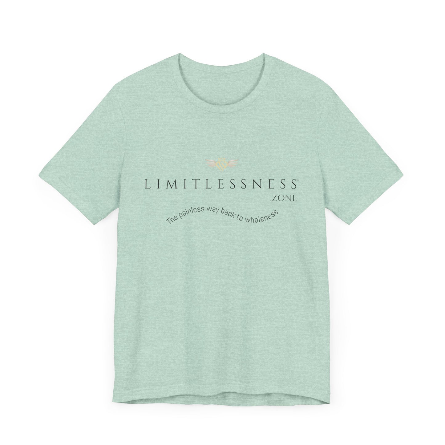 LIMITLESSNESS dot ZONE, The Painless Way Back to Wholeness, Unisex Short Sleeve Tee