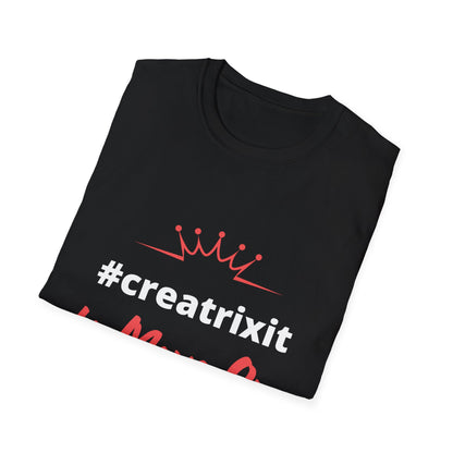 #CREATRIXIT to MOVE ON, Black Printed Relaxed, Soft T-Shirt