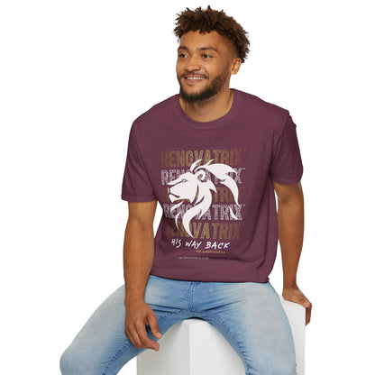 RENOVATRIX™ HIS WAY BACK TO WHOLENESS TSHIRT White Lion on Front