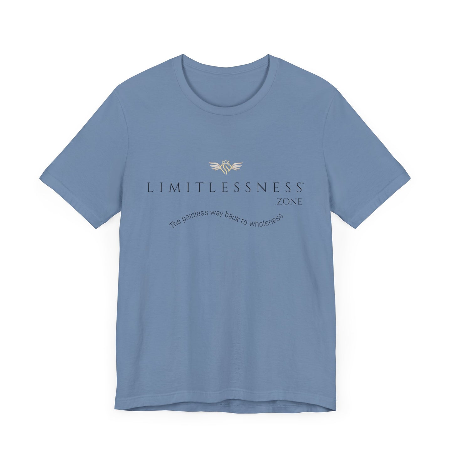 LIMITLESSNESS dot ZONE, The Painless Way Back to Wholeness, Unisex Short Sleeve Tee