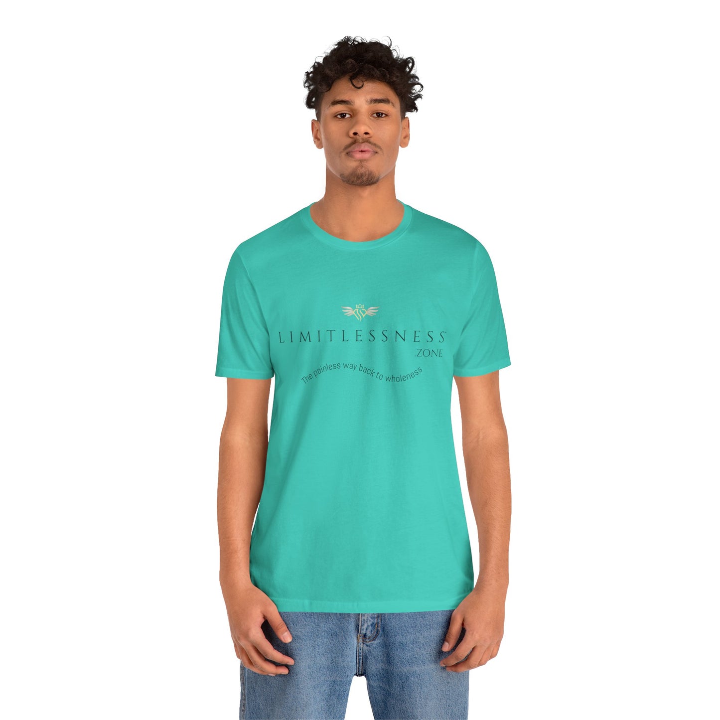 LIMITLESSNESS dot ZONE, The Painless Way Back to Wholeness, Unisex Short Sleeve Tee
