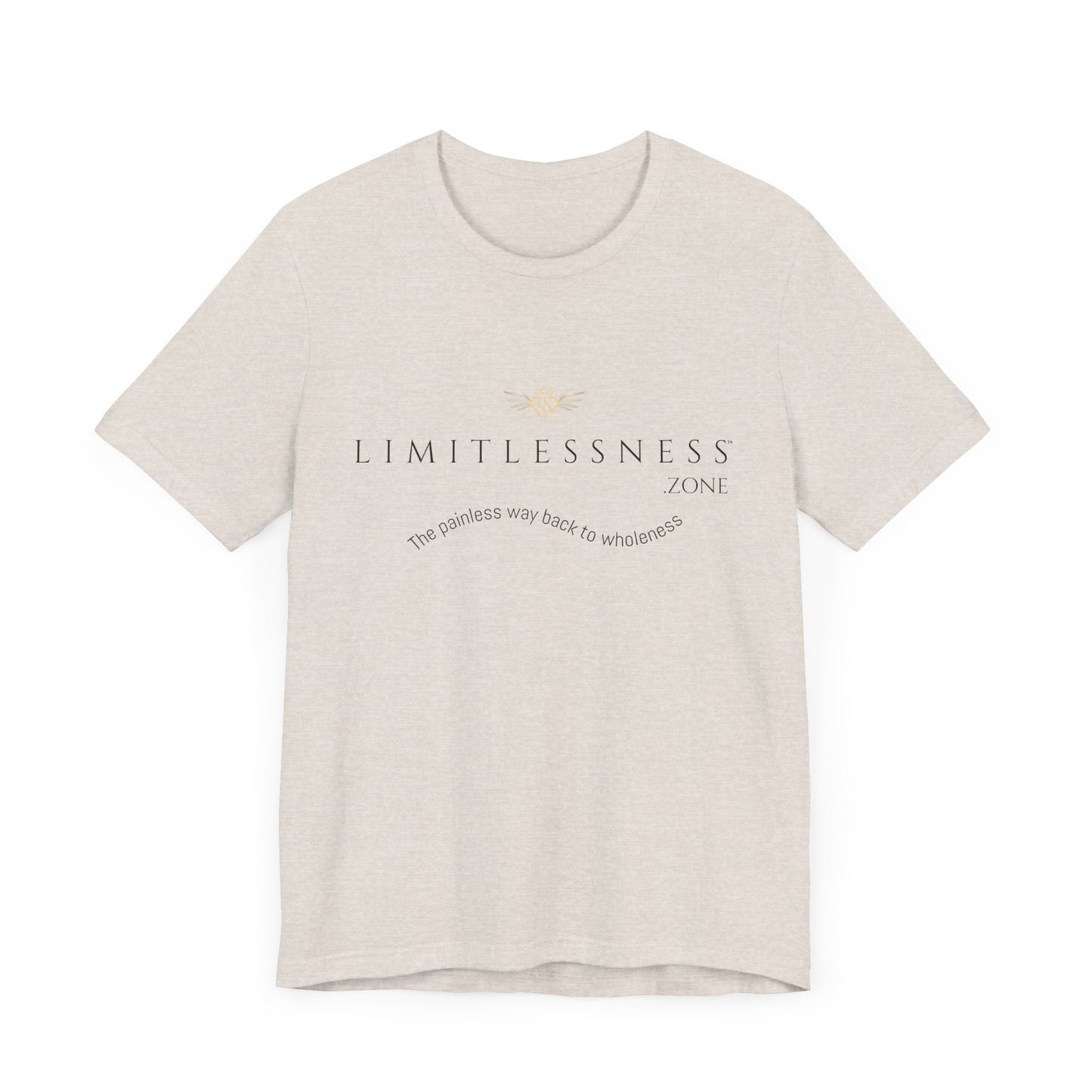 LIMITLESSNESS dot ZONE, The Painless Way Back to Wholeness, Unisex Short Sleeve Tee