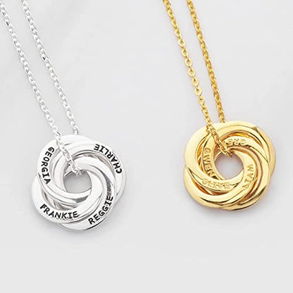 Personalised Interlocking Necklace - Symbolising how the words combine