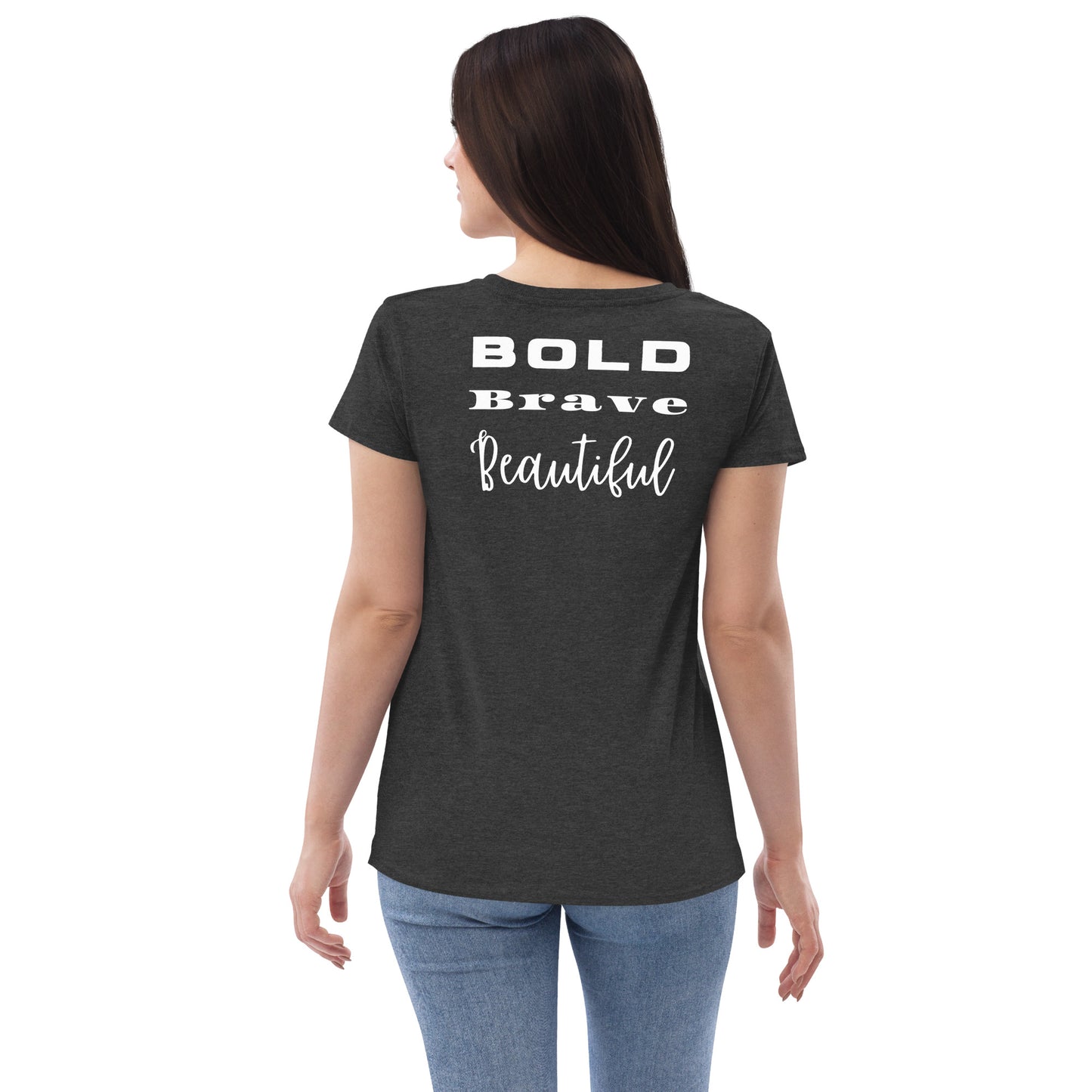 Bold, Brave, Beautiful - Women’s recycled v-neck t-shirt
